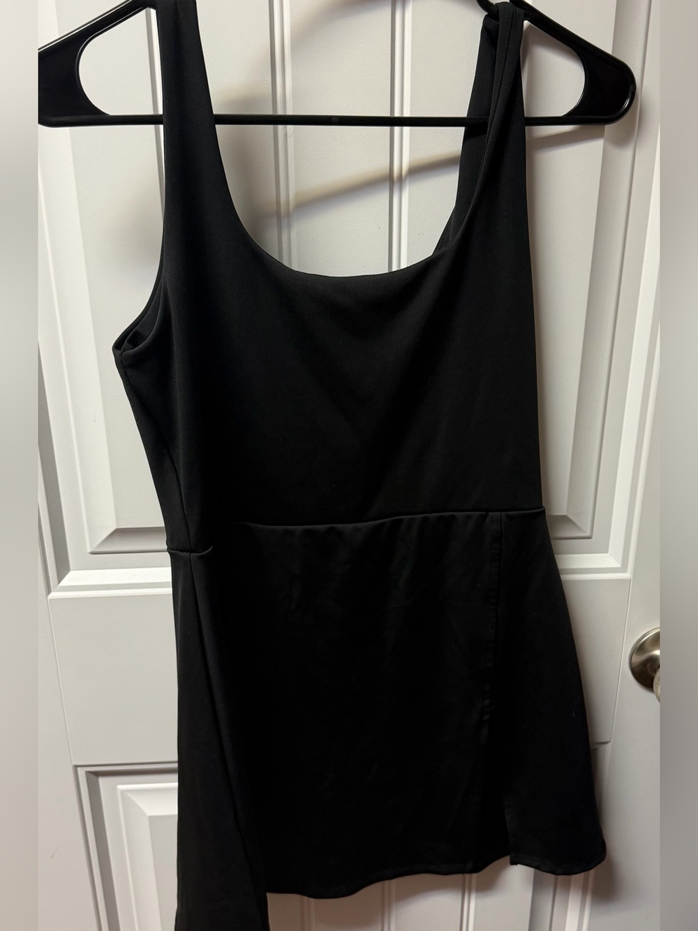 Classic Black Scoop Neck Women's Dress
